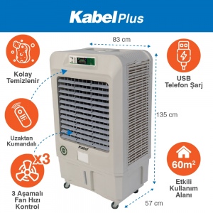  Kabel Plus Portatif Sulu Klima